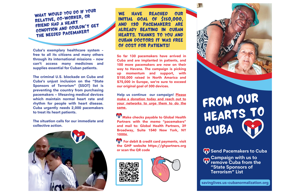 Saving Lives Campaign - Heart Pacemaker Campaign Tri fold brochure